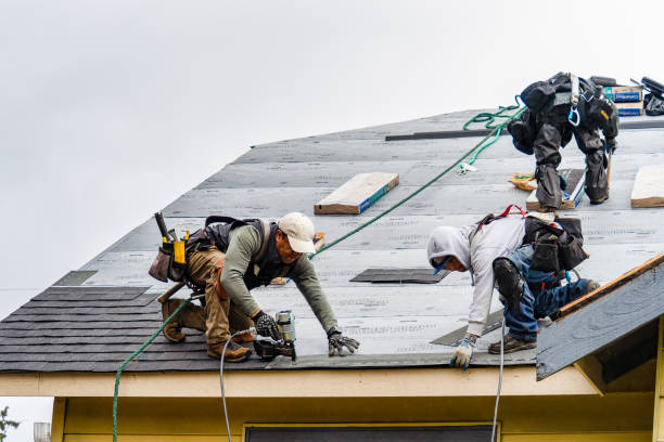Professional Flat Roof Repair technician working in Miller Place, NY
